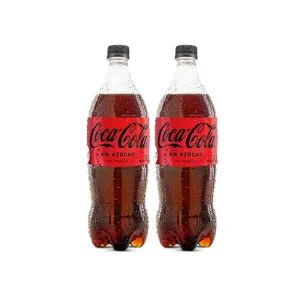 Pack (2 Coca Cola Sin Azúcar Pet x 1 Lt)