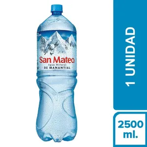 Agua Embotellada Mineral San Mateo sin Gas 2.5 L