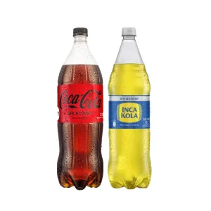 Pack (1 Coca Cola Sin Azúcar x 1.5 Lt + 1 Inca Kola Sin Azúcar x 1.5 Lt)
