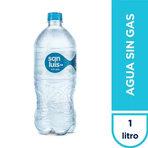 Agua San Luis Sin Gas Tapa Plana 1 L